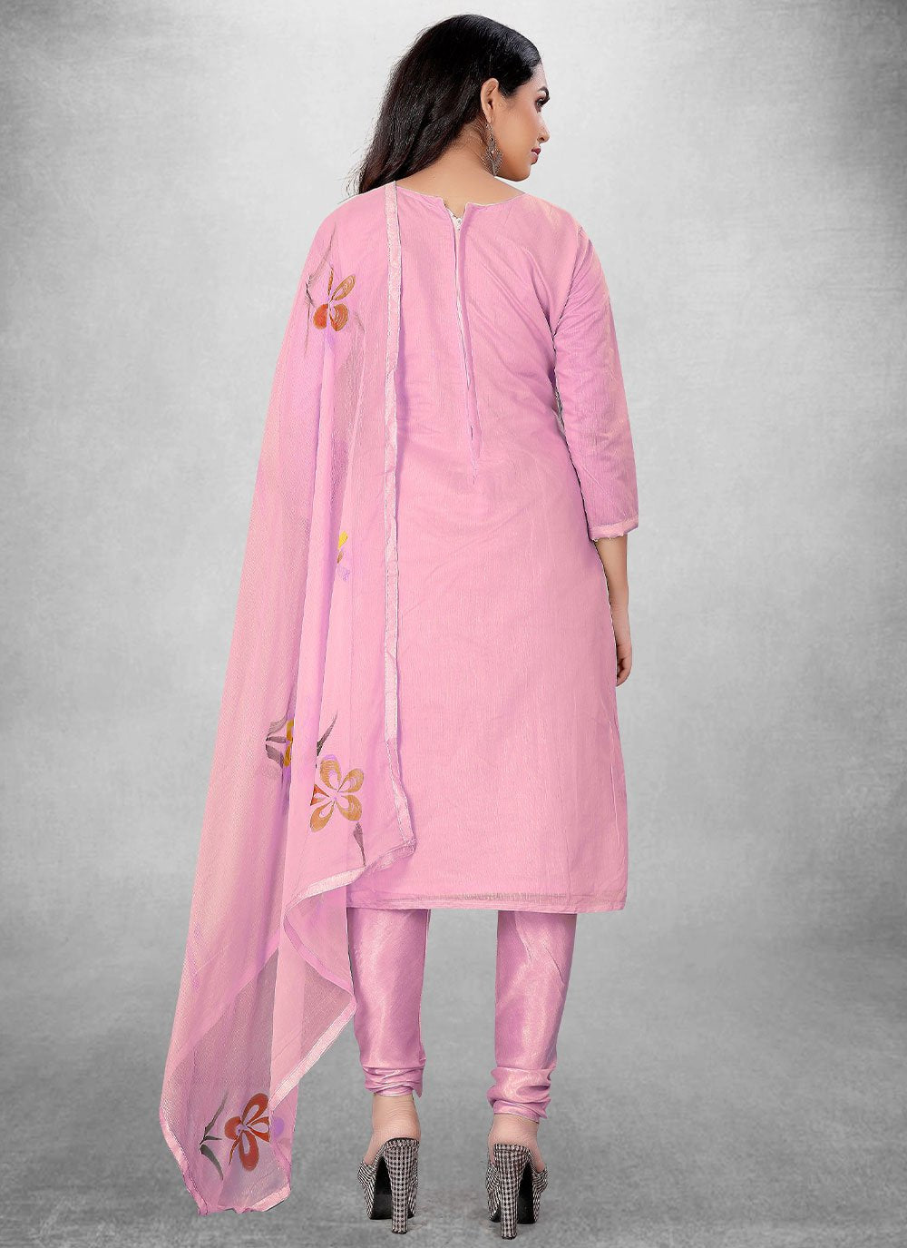 Salwar Suit Cotton Pink Hand Work Salwar Kameez