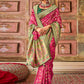 Trendy Saree Satin Silk Pink Embroidered Saree