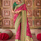 Trendy Saree Satin Silk Pink Embroidered Saree