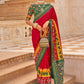 Classic Silk Red Hand Work Saree