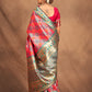 Designer Silk Hot Pink Weaving Saree