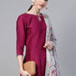 Salwar Suit Poly Silk Hot Pink Plain Salwar Kameez