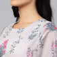 Floor Length Kurti Poly Silk Hot Pink Print Kurtis