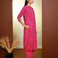 Punjabi Suit Cotton Hot Pink Print Salwar Kameez