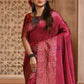 Trendy Saree Handloom Silk Hot Pink Woven Saree