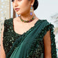 Classic Imported Green Sequins Saree