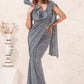 Designer Imported Grey Sequins Saree