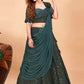 Readymade Lehenga Choli Fancy Fabric Imported Green Embroidered Lehenga Choli