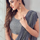 Classic Imported Grey Sequins Saree