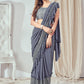 Classic Imported Grey Sequins Saree