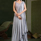 Classic Imported Grey Embroidered Saree
