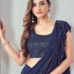 Classic Imported Blue Sequins Saree