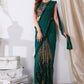 Contemporary Imported Rama Broches Saree