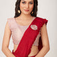 Trendy Saree Imported Red Plain Saree