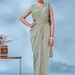Classic Imported Sea Green Sequins Saree