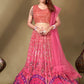 Lehenga Choli Imported Pink Digital Print Lehenga Choli