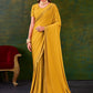 Trendy Saree Imported Yellow Swarovski Saree