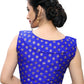 Blouse Jacquard Blue Weaving Blouse