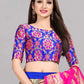 A Line Lehenga Banarasi Silk Jacquard Blue Jacquard Work Lehenga Choli