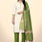 Pant Style Suit Cotton Jacquard Green Off White Embroidered Salwar Kameez