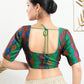 Designer Blouse Jacquard Multi Colour Print Blouse