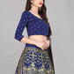 Lehenga Choli Banarasi Silk Jacquard Blue Jacquard Work Lehenga Choli