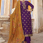 Trendy Suit Jacquard Pure Dola Purple Diamond Salwar Kameez