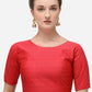 Blouse Jacquard Red Embroidered Blouse