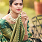 Classic Jacquard Silk Green Zari Saree