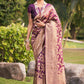 Classic Jacquard Silk Purple Zari Saree