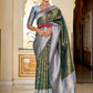 Classic Banarasi Silk Green Jacquard Work Saree