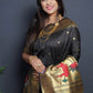 Classic Silk Black Jacquard Work Saree