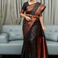 Trendy Saree Silk Black Jacquard Work Saree