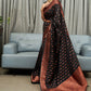 Trendy Saree Silk Black Jacquard Work Saree