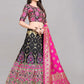 Lehenga Choli Banarasi Silk Jacquard Black Jacquard Work Lehenga Choli