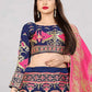 Lehenga Choli Banarasi Silk Jacquard Blue Jacquard Work Lehenga Choli