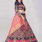 Lehenga Choli Banarasi Silk Jacquard Blue Jacquard Work Lehenga Choli