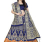 Lehenga Choli Banarasi Silk Jacquard Blue Jacquard Work Lehenga Choli