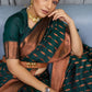 Classic Silk Green Jacquard Work Saree