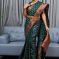 Classic Silk Green Jacquard Work Saree