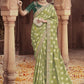 Trendy Saree Viscose Green Jacquard Work Saree
