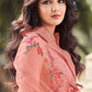 Bollywood Replica Salwar Kameez Viscose Peach Jacquard Work Salwar Kameez