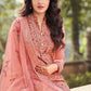 Bollywood Replica Salwar Kameez Viscose Peach Jacquard Work Salwar Kameez