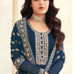 Bollywood Replica Salwar Kameez Georgette Blue Embroidered Salwar Kameez