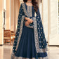 Bollywood Replica Salwar Kameez Georgette Blue Embroidered Salwar Kameez