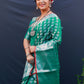 Classic Kanchipuram Silk Green Rama Jacquard Work Saree