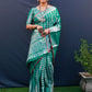 Classic Kanchipuram Silk Green Rama Jacquard Work Saree