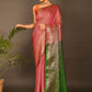 Designer Kanchipuram Silk Pink Embroidered Saree