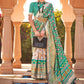 Trendy Saree Kanchipuram Silk Sea Green Print Saree