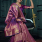 Classic Kanjivaram Silk Burgundy Weaving Saree